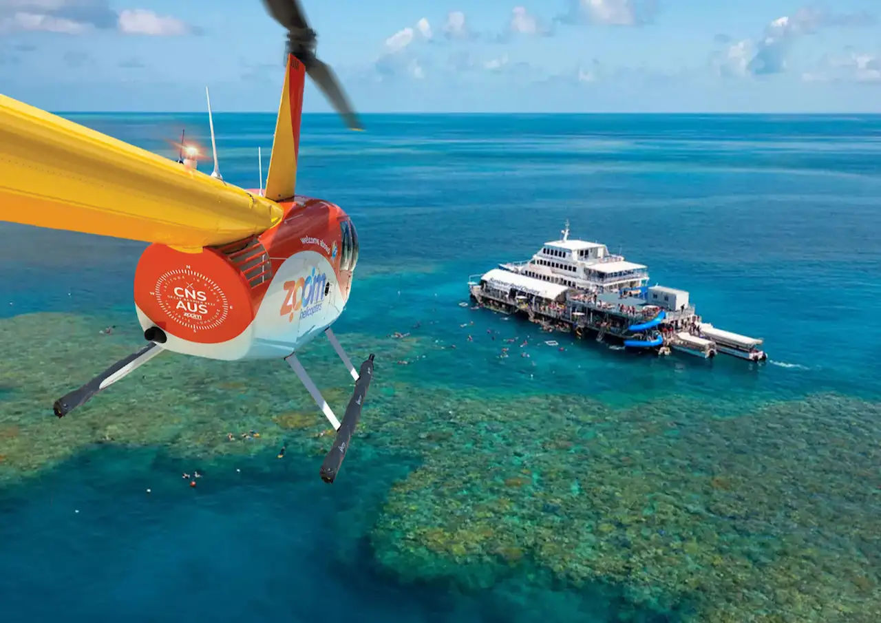 Reef Zoom Helicopter Flight to Moore Reef